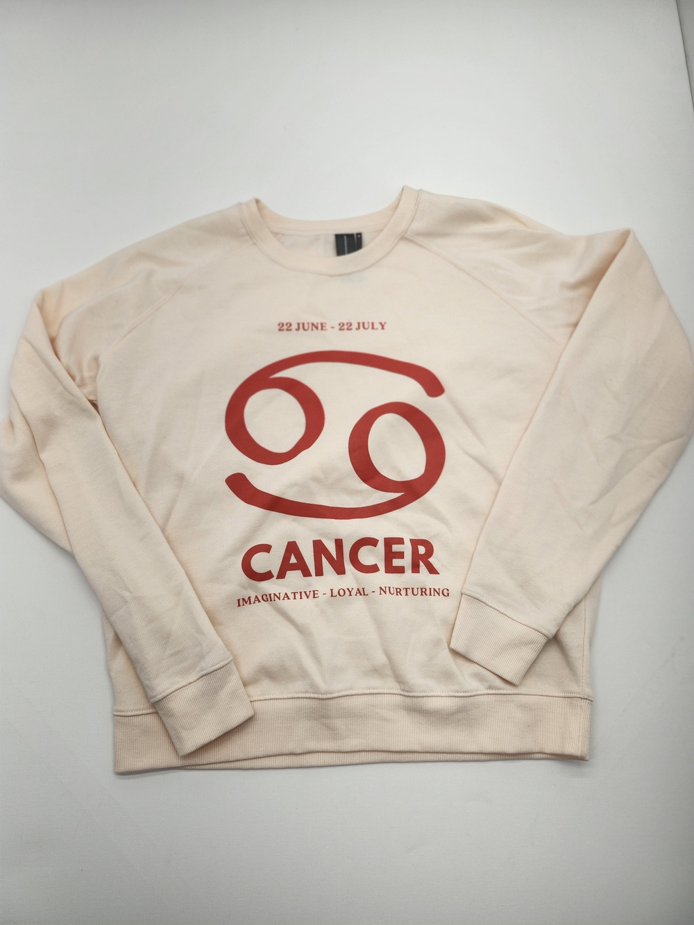 Anthropologie Catherine Sullivan Cancer Zodiac Graphic Sweatshirt NWT M